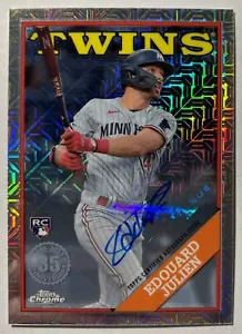 Aggiornamento Topps 2023 Edouard Julien Silver Pack Mojo Ref Auto RC 41/99 Twins - Foto 1 di 2