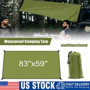 Waterproof Camping Tent Tarp Sun Shade Shelter Picnic Pad Beach Mat Hammock Tarp - Picture 1 of 12