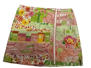 GUC Lilly Pulitzer Skirt/Skort - Negresco Multi Colorful World, Sz 10 Girls - Picture 1 of 16