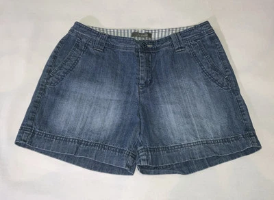 Shorts jeans feminino Natural Reflection tamanho 8 bolsos 100% algodão - Imagem 1 de 4