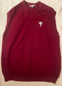 Cutter & Buck Men's Maroon Red Vest Size XXL Gameday Football - Picture 1 of 4