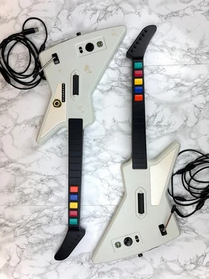 ComboPack x2 Chitarre Guitar Hero Gibson X-Plorer Controller Wired PC / Xbox 360 - Photo 1/4