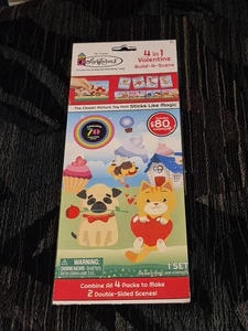 Colorforms 4 in 1 Valentine Build-A-Scene Includes 80 Colorforms Peachtree  - Picture 1 of 11