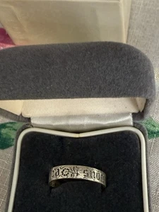 Sterling Ring French “Vous Et Nul Autre” You & No Other Size 9.75 Boston Museum - Picture 1 of 14