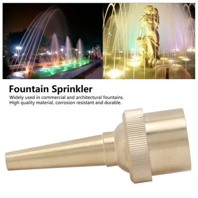 (G1/2)Brass Fountain Nozzle Adjustable Direction Jet Water Spray Head For Garden - Bild 1 von 4