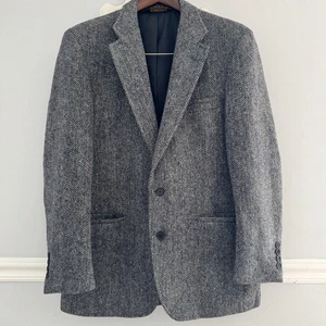 Harris Tweed Handwoven Scottish Wool Jacket  - Picture 1 of 11