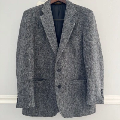 Harris Tweed Handwoven Scottish Wool Jacket  - Image 1 of 4