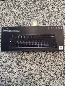 Brydge C-Type Wireless Bluetooth/USB Wired Desktop Keyboard for Chrome OS - Picture 1 of 2