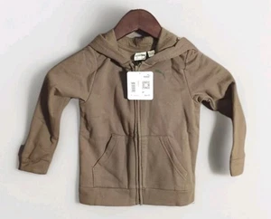 Puma Toddler Hoodie Zip Jacket Size 3T Army Green Camo Logo New w/ Tags - Picture 1 of 7