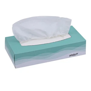 WIN2360 2-Ply Flat Pop-Up Box Facial Tissue - White (30 Boxes/Carton) - Picture 1 of 7
