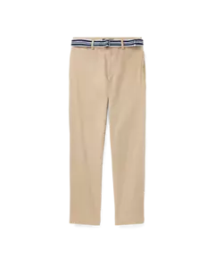 Ralph Lauren Cinturón Elastizado Chino Delgado Beige Costero Talla 16 #323689318003 J - Imagen 1 de 3