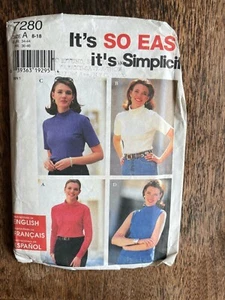 Simplicity So Easy 7280 Size A 8-18 * Set of Knit Tops - Picture 1 of 2