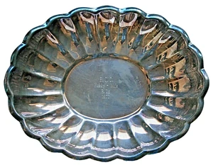 1970 Eugene Country Club Hubby Wife Golf Runner Up Trophy Reed & Barton Holiday - Picture 1 of 6