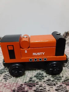 Thomas & Friends Wooden Railway Rusty With Dumper And Cement Mixer 2003 - Picture 1 of 10