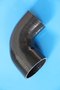 45 DEGREE ELBOW  2 1/2"-3" 64-76MM  SILICONE REDUCER HOSE INTAKE COUPLER PIPE BK - Picture 1 of 4
