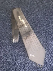 Vintage Look Necktie DON LOPER BEVERLY HILLS Abstract Geometric Digital 58x4 - Picture 1 of 4