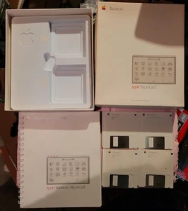 VTG Apple Mac Macintosh Hypercard 1987 Box Disks User Guide M0556 - Picture 1 of 2