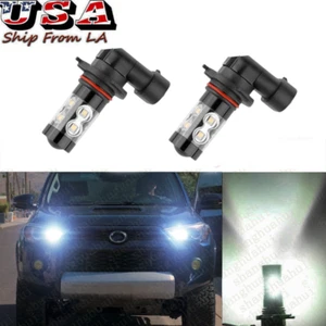 2Pcs 9005 HB3 White 6000K LED Daytime Running Light DRL Bulbs For Toyota 4Runner - Picture 1 of 12