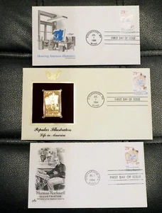 Norman Rockwell First Day Covers FDCs - Picture 1 of 7