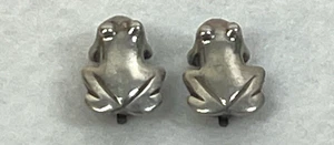 artiza handmade in Spain 925 massiv Sterling Silber Frösche Ohrclips - Bild 1 von 7