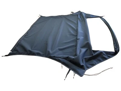 Se adapta a Audi A4/S4 2003-09 convertible techo superior (parte interior) taladro de arco negro Foto 1 de 4