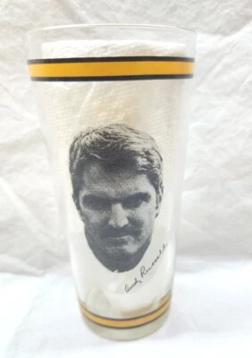 Vintage Andy Russell Pittsburgh Steelers 1976 MSA Arby's Collection Glass  - Image 1 of 2