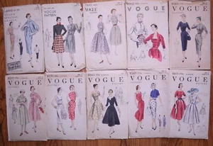 1940's-60's Vogue Sewing Patterns Womens Multi-size Dresses 30"- 42" Bust U-Pick - Picture 1 of 24