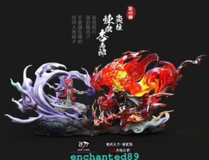 NIREN Studio Demon Slayer Rengoku Kyoujurou VS Akaza GK Resin LED Model Statue - Picture 1 of 5