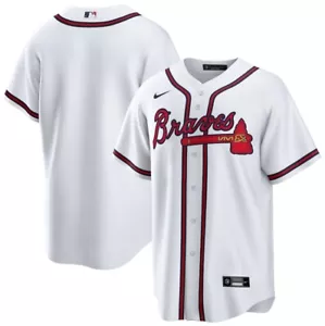Nike Authentic Atlanta Braves MLB Baseball White Jersey Men's Size XL - Picture 1 of 5