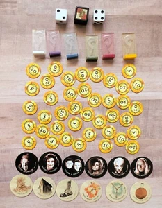Harry Potter Clue Brettspiel Ersatz Stück Lot Figur & Zauber Spielmarken Würfel - Bild 1 von 4