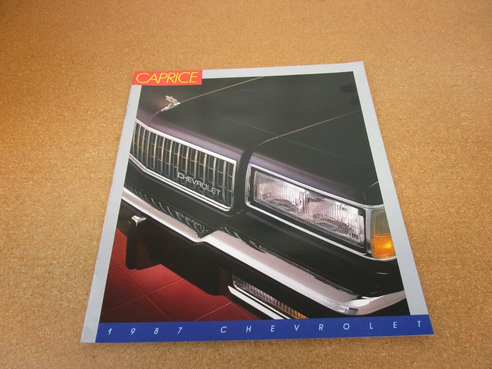 Chevrolet Caprice 1987 camioneta clásica folleto de ventas concesionario literatura ORIGINAL Foto 1 de 1