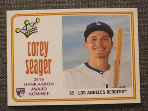 2016 Topps Throwback Thursday #109 Corey Seager-Hank Aaron Award Nominee; RARE!! - Picture 1 of 2