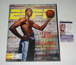 NBA Rookie Dwight Howard Signed 2004 ESPN Magazine Complete No Label JSA CERT - Picture 1 of 2