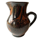 Jamaican Pottery Pitcher Signed I.C. Jamaica Art Pottery