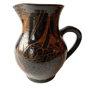 Jamaikanische Keramik Krug Signiert I.C. Jamaika Kunstkeramik - Bild 1 von 9