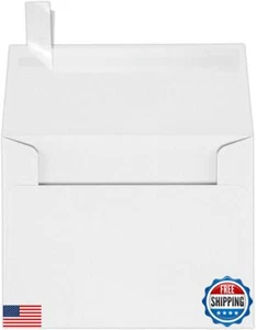 LUXPaper A2 Invitation Envelopes | Peel and Press | 4 3/8" x 5 3/4" | White | - Picture 1 of 5