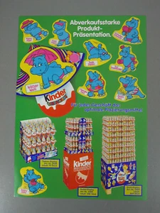 HÜTCHEN: Werbeblatt "Happy Hippos" 1988 - Topzustand! - Picture 1 of 2