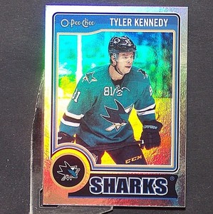 TYLER KENNEDY  2014-15  O-Pee-Chee Foil Rainbow #197  San Jose Sharks