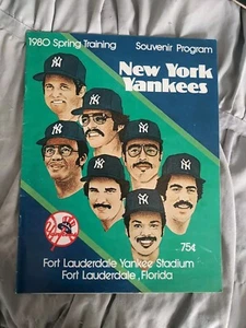 1980 New York Yankees Spring Training Baseball Program - Picture 1 of 10