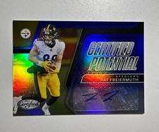 2022 Panini Certified Potential Mirror Blue Auto Pat Freiermuth /75