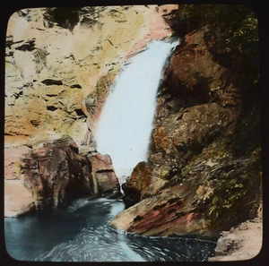 Foto ISLA DE MAN GLEN HELEN LA CASCADA RHENASS Magic Lantern Slide C1890 OIM - Imagen 1 de 5