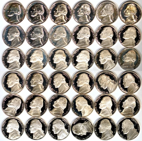 1968-2003 5C Jefferson Nickels Proof  K9211 (you pick the years you want) Cover