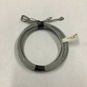 8’ High Low Headroom Torsion Cables 1/8” x 224.5” Pair Garage Door Cables LHR - Picture 1 of 3