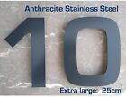 Extra Large  ANTHRACITE Stainless Steel House Number