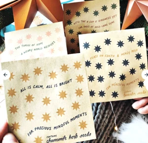MINDFUL MOMENTS 4 seed varieties in sealed packets flower & herb seeds - Picture 1 of 9