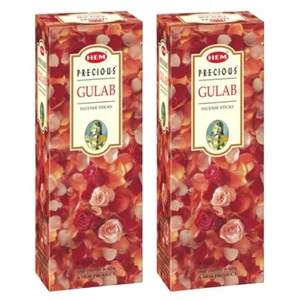 Hem Precious Incense Sticks Rose Gulab Fragrance Agarbatti 120 Sticks Pack Of 2 - Picture 1 of 5
