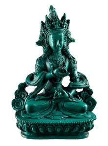 Soprammobile Vajrasattva Resina Turchese 14.5cm Nepal #5357 - Picture 1 of 8