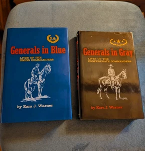 Generals in Gray AND Generals In Blue by Ezra J. Warner / Two Books - Picture 1 of 11