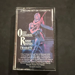 Ozzy Osbourne/Randy Rhoads - Tribute (Cassette, 1987, CBS) *Tested* Used Good - Picture 1 of 4