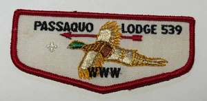 OA Lodge 539 Passaquo Twill FDL Massachusetts  Boy Scout DC4 - Picture 1 of 1